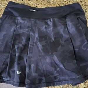 Lululemon Pace Rival Skirt Incognito Camo Grey